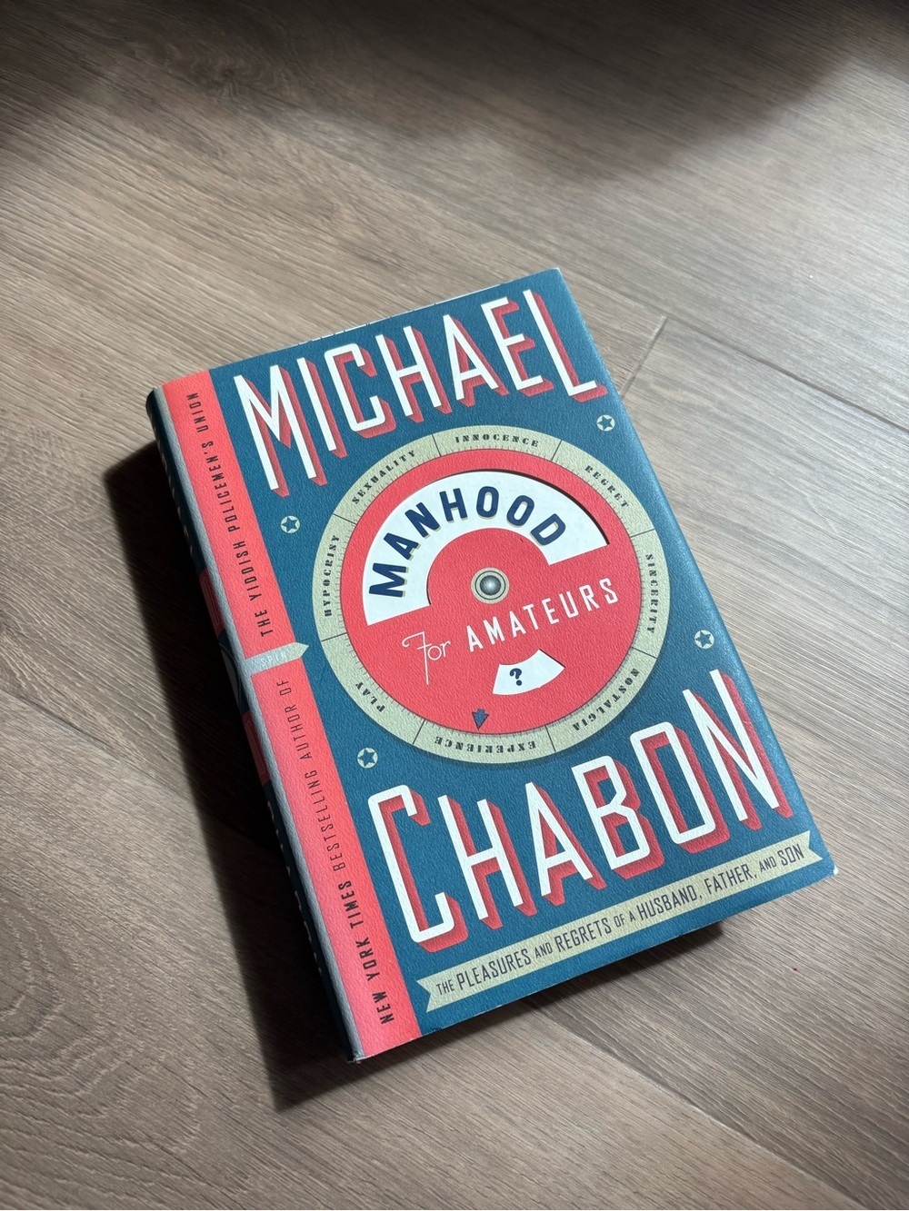 Manhood for Amateurs by Michael Chabon — Blue & Red Hardback